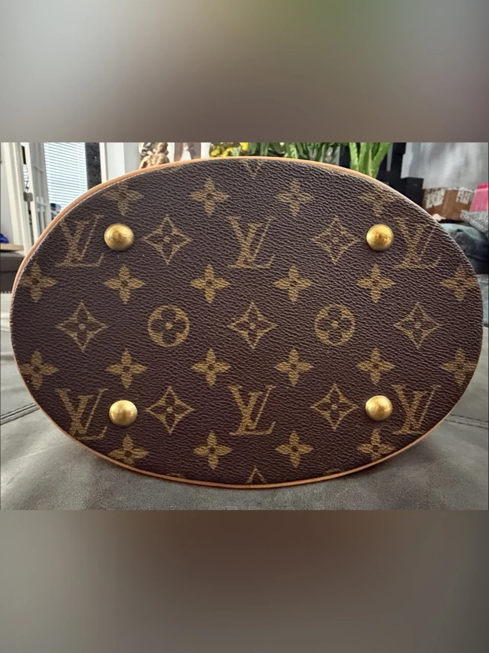 Louis Vuitton Petite Monogram Canvas Bucket Bag 23